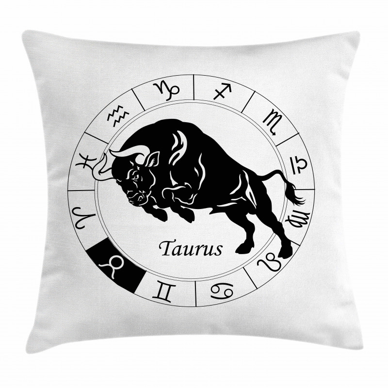 Mythical Ox Signs Pillow Cover