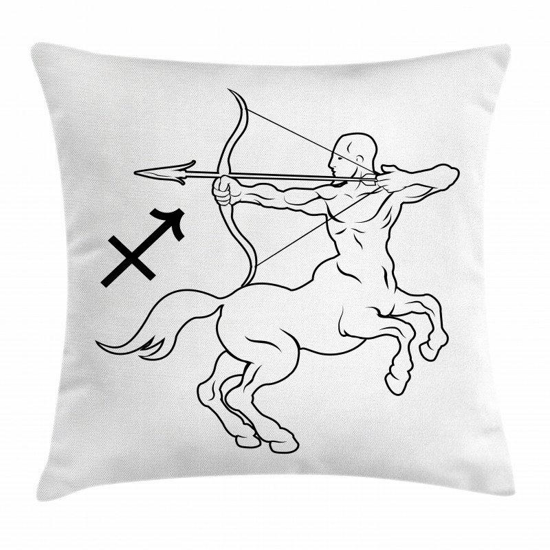 Centaur with Bow Pillow Cover
