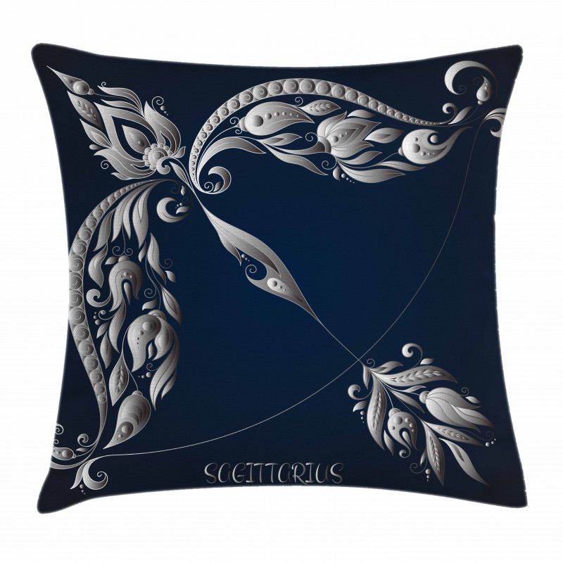 Bow Arrow Motif Pillow Cover