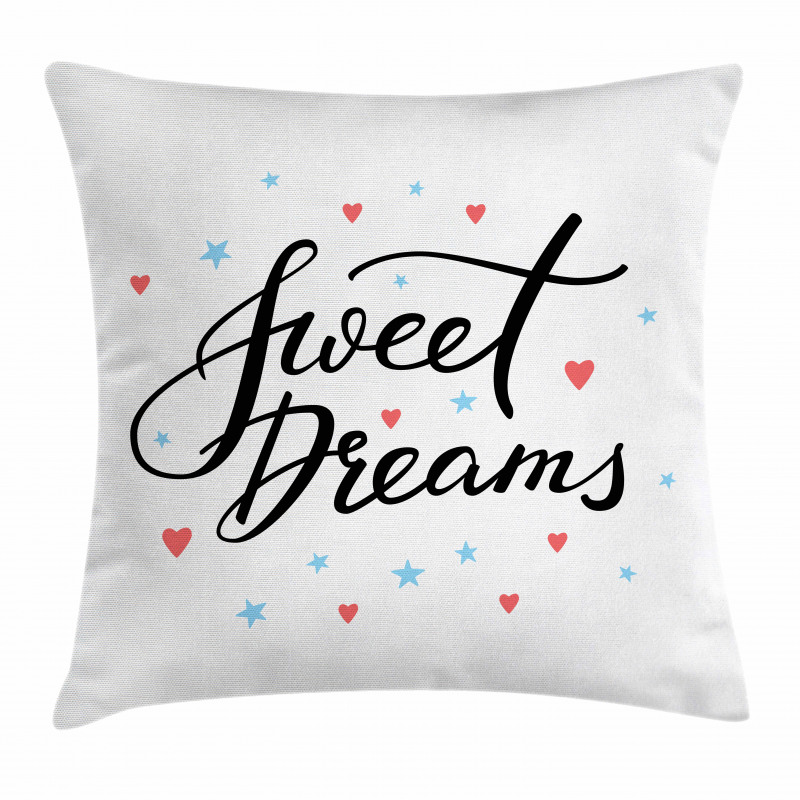 Hearts and Stars Pillow Cover