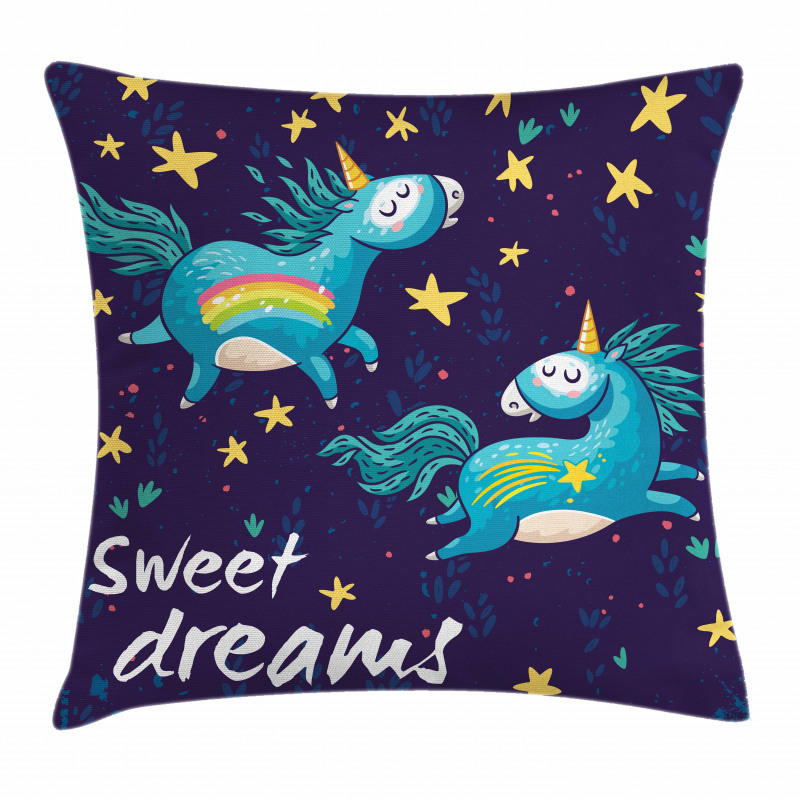 Unicorn Night Sky Pillow Cover