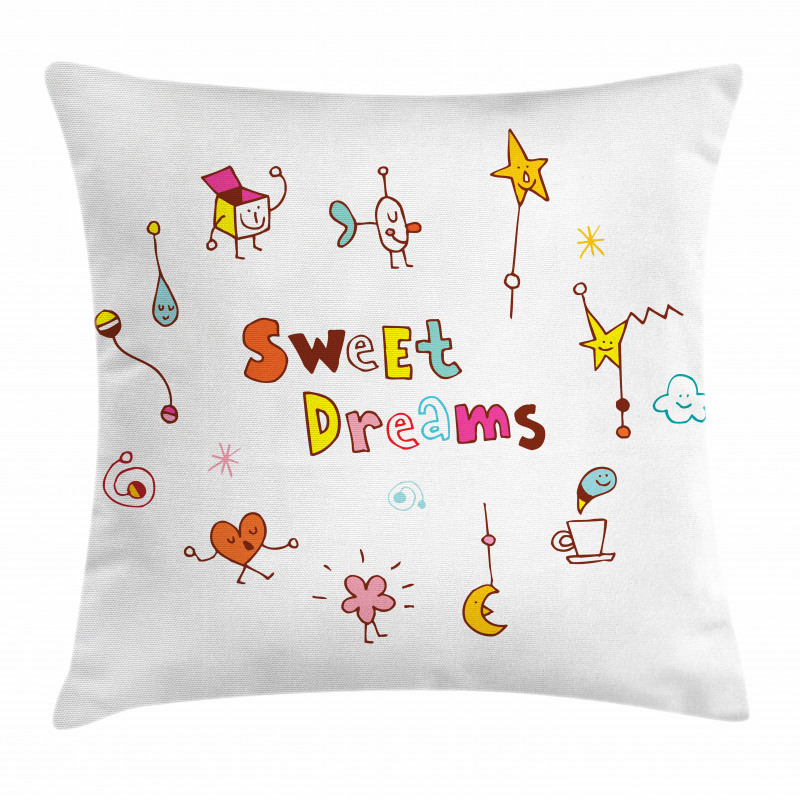 Doodle Stars Toys Pillow Cover