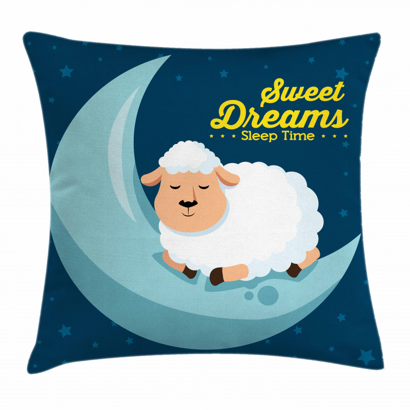 Night Sky Sheep Pillow Cover