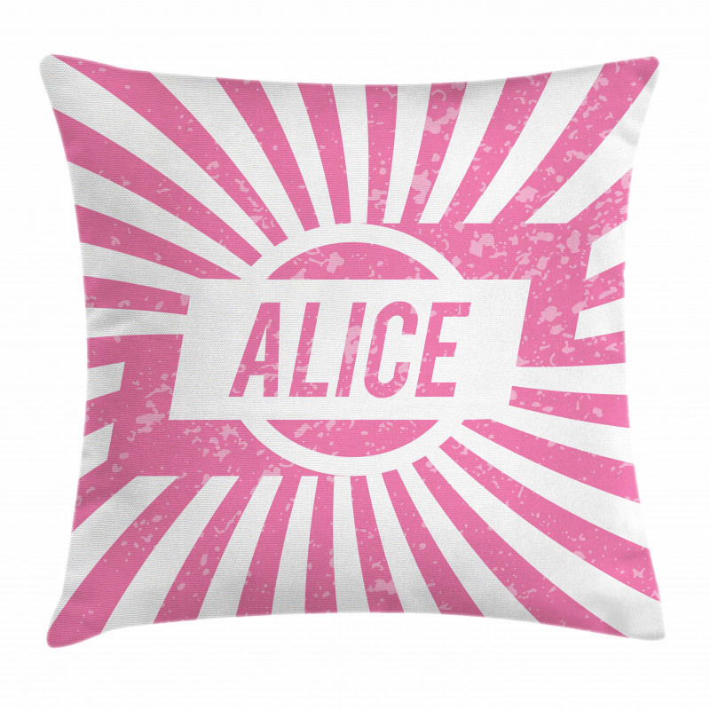 Pink Color Grunge Look Pillow Cover