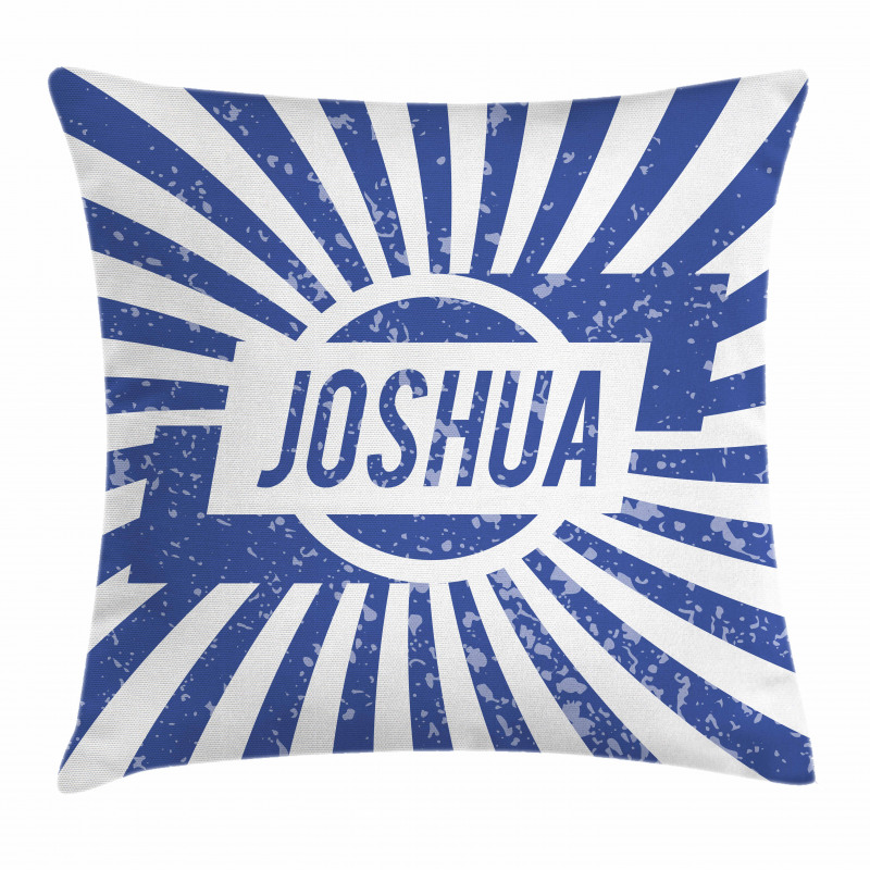 Navy Blue Worn Look Pillow Cover