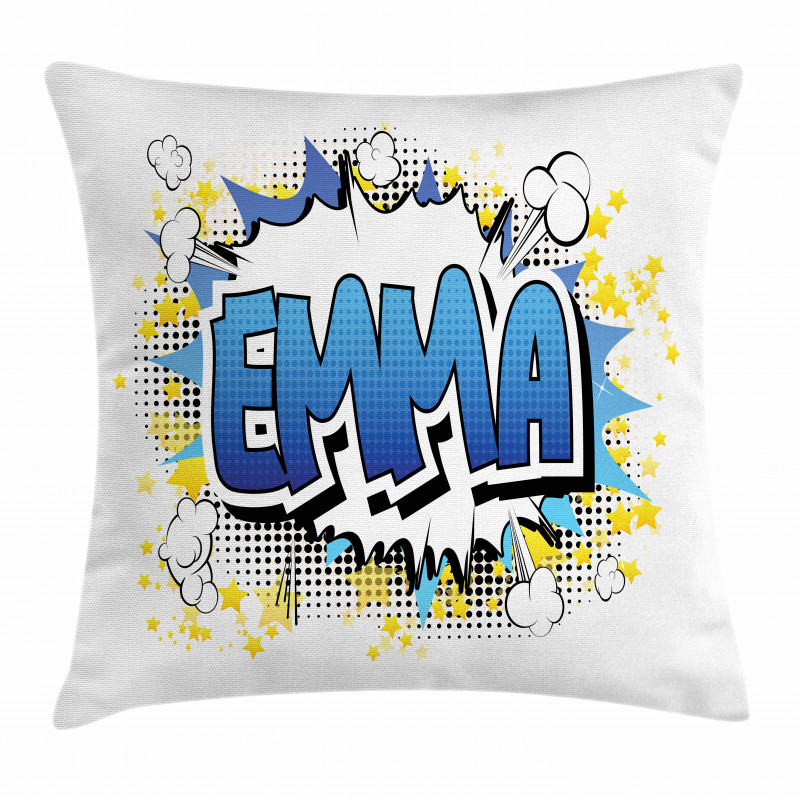 Youthful Teen Comic Book Pillow Cover