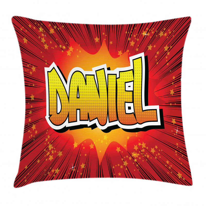 Stars American Boys Name Pillow Cover