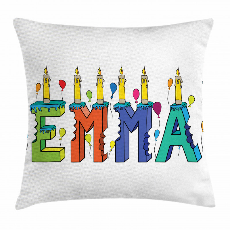 Popular Colorful Name Pillow Cover