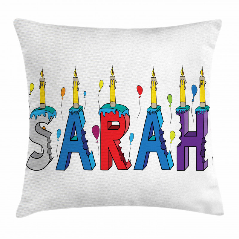 Birthday Girl Name Design Pillow Cover