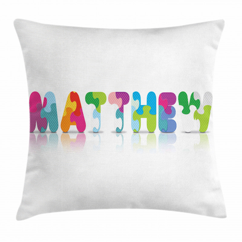 Colorful Baby Name Pillow Cover