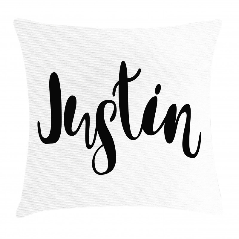Modern Popular Male Name Pillow Cover