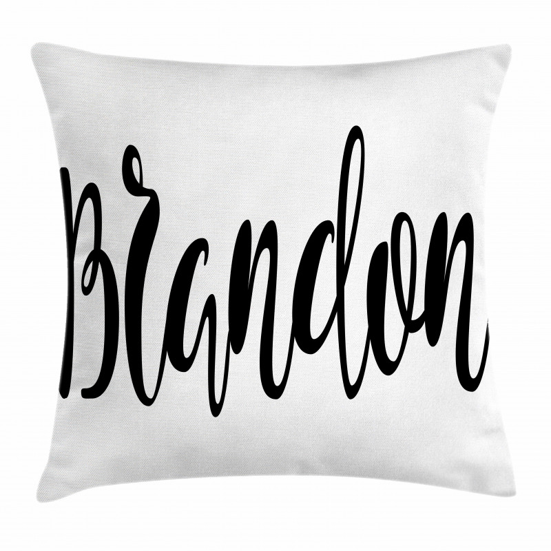Widespread Name Pattern Pillow Cover
