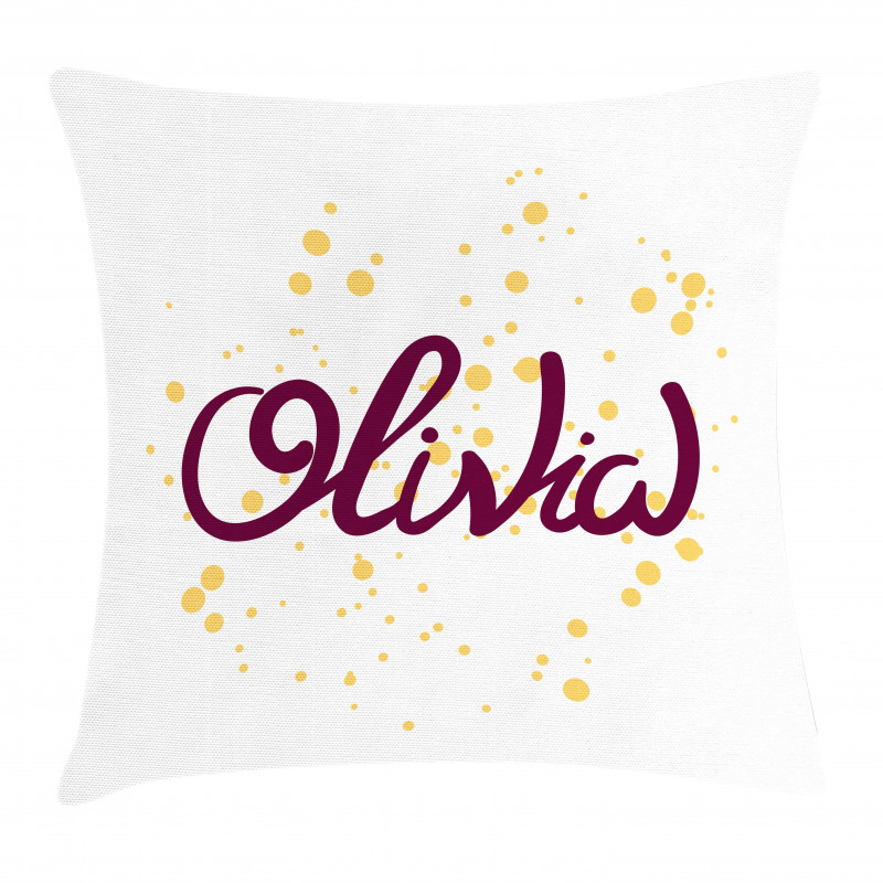 Traditional Girl Name Pillow Cover