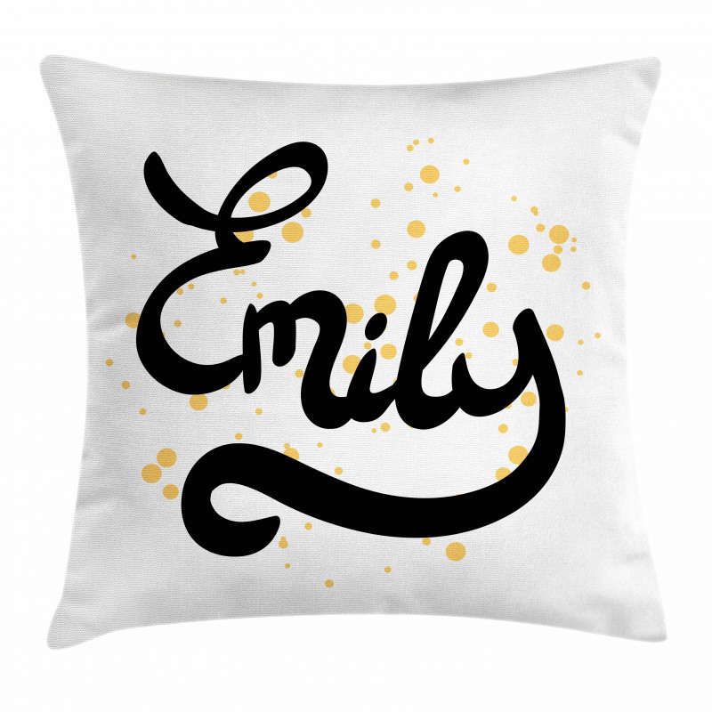 Modern Calligraphic Font Pillow Cover