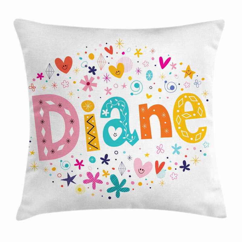 Baby Girl Name Pillow Cover