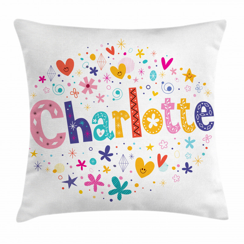 Happy Smiling Stars Pillow Cover