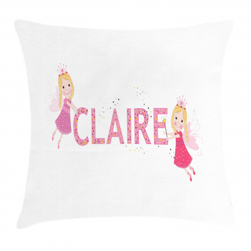 Fairy Tale Girl Name Pillow Cover