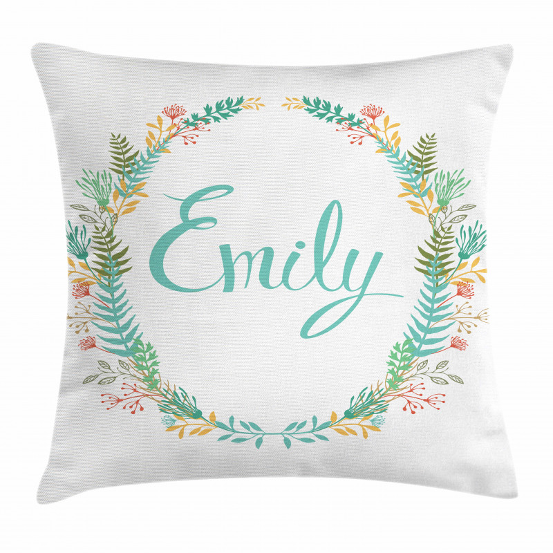 Vintage Leaves Design Pillow Cover