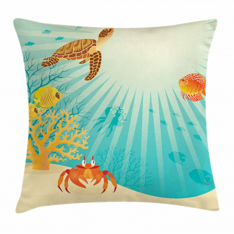 Tropical Animals Cartoon Pillow Cover