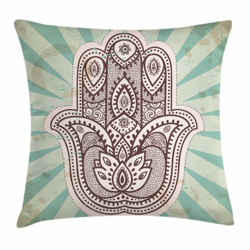 Middle Eastern Hand Pillow Cover