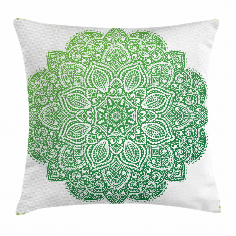 Ornate Floral Design Pillow Cover