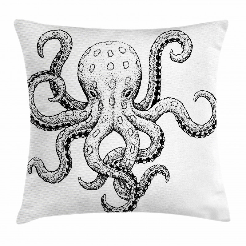Sea Animal Artwork Pillow Cover