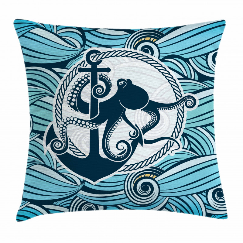 Sea Waves Pillow Cover