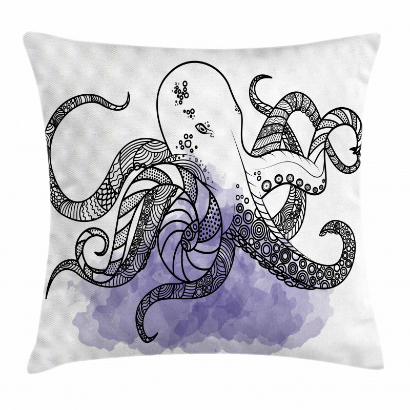 Line Art Animal Pillow Cover