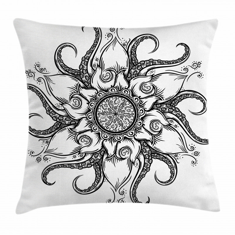 Nautical Mandala Art Pillow Cover