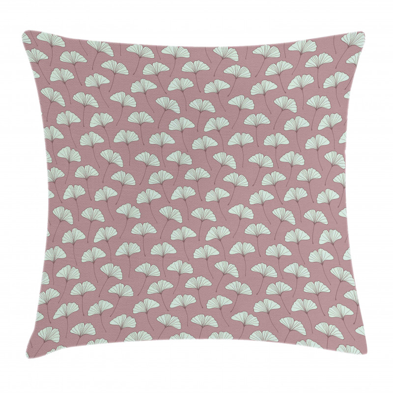 Ginkgo Leaves Retro Pillow Cover