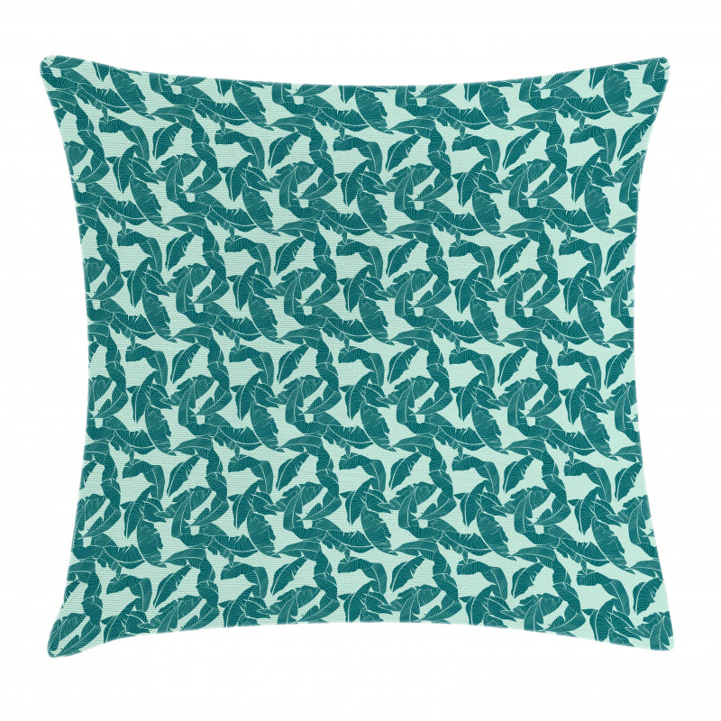 Abstract Palm Leaves Pillow Cover