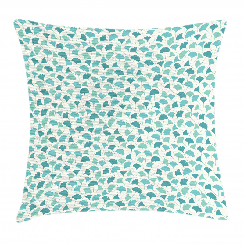 Pastel Ginkgo Leaves Pillow Cover