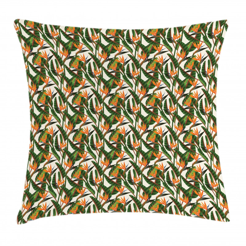 Exotic Summer Jungle Pillow Cover