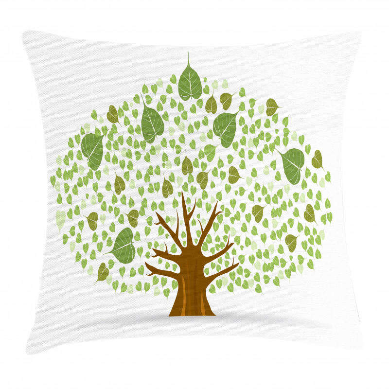 Fig Bodhi Leaves Pillow Cover