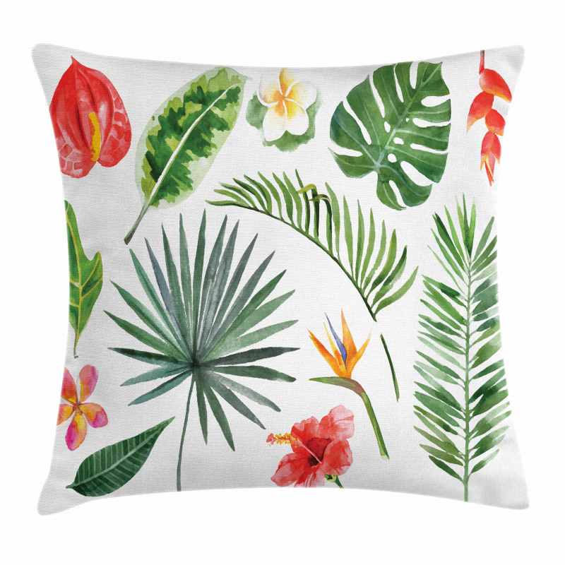 Lush Jungle Rainforest Pillow Cover