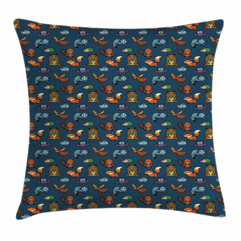 Jungle Animals Pillow Cover