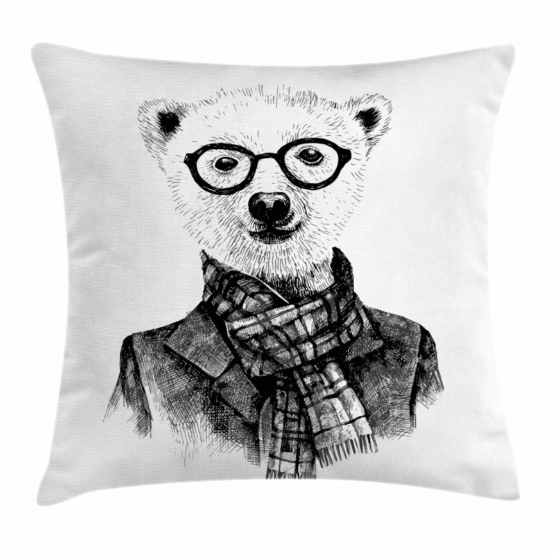 Sketch Bear Pillow Cover