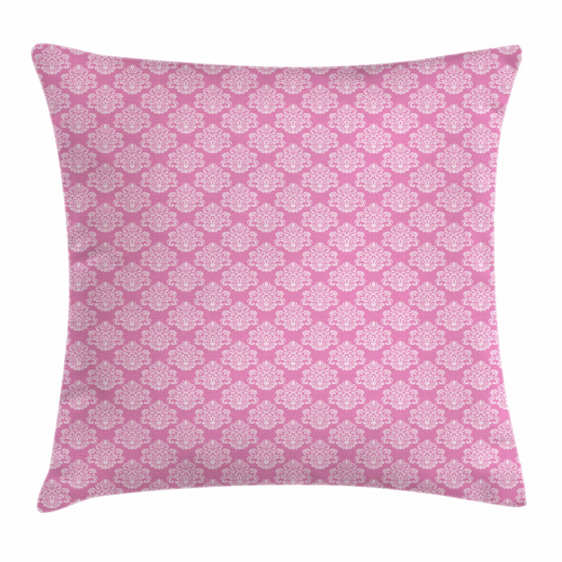 Intricate Damask Motifs Pillow Cover