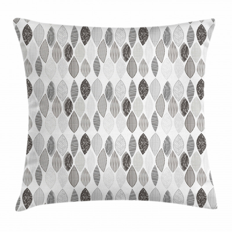 Abstract Leaves Art Pillow Cover