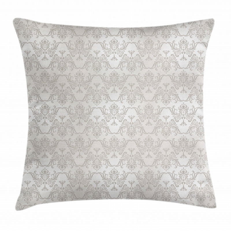 Vintage Damask Flowers Pillow Cover