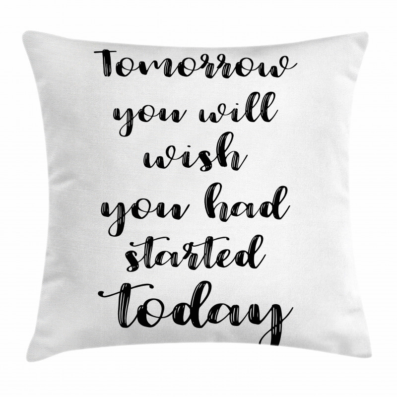 Cursive Words Pillow Cover