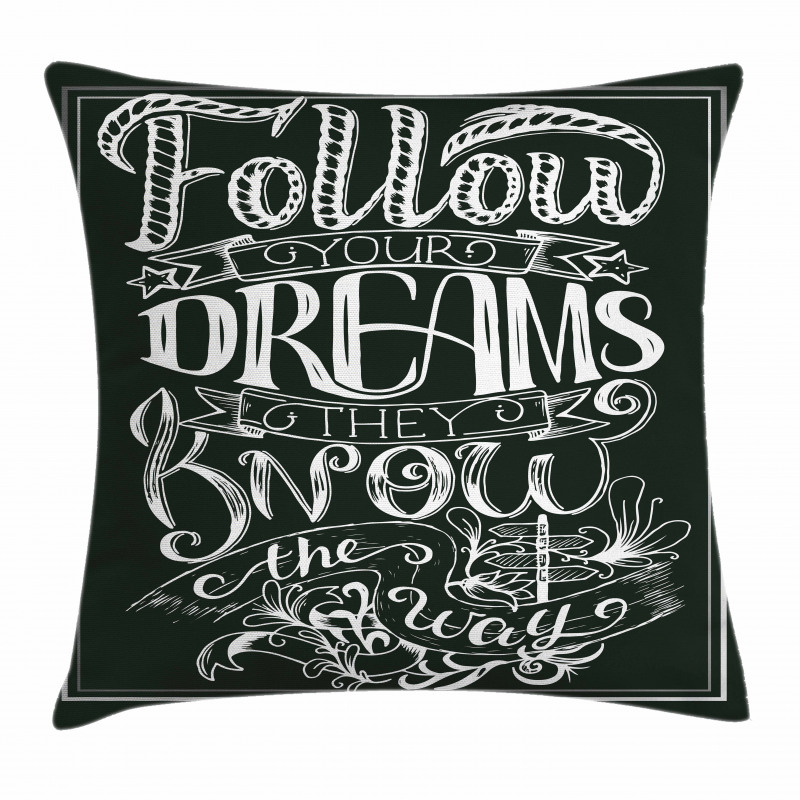 Vintage Motivation Pillow Cover