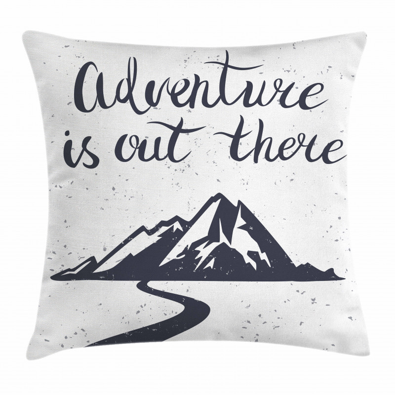 Mountain and Road Pillow Cover