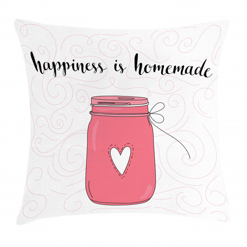 Jar of Love and Swirls Pillow Cover