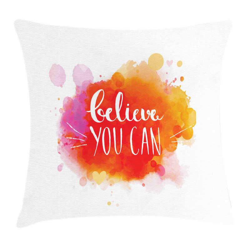 Believe You Can Words Pillow Cover