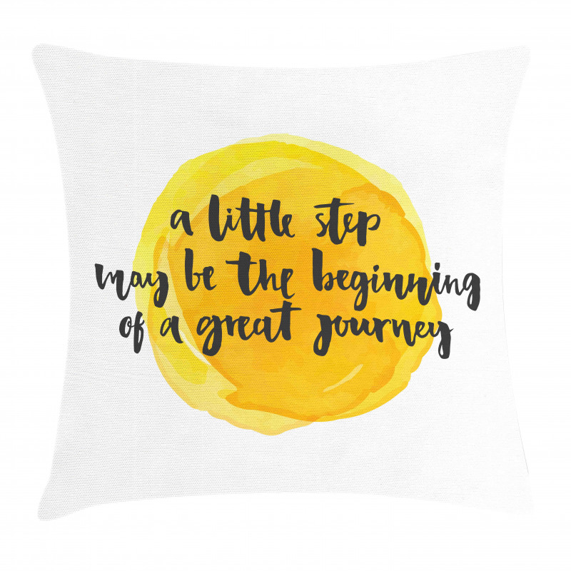 Positive Saying Design Pillow Cover