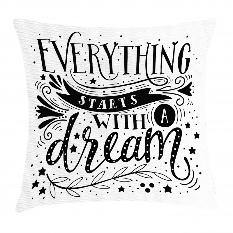 Dream Words Pillow Cover