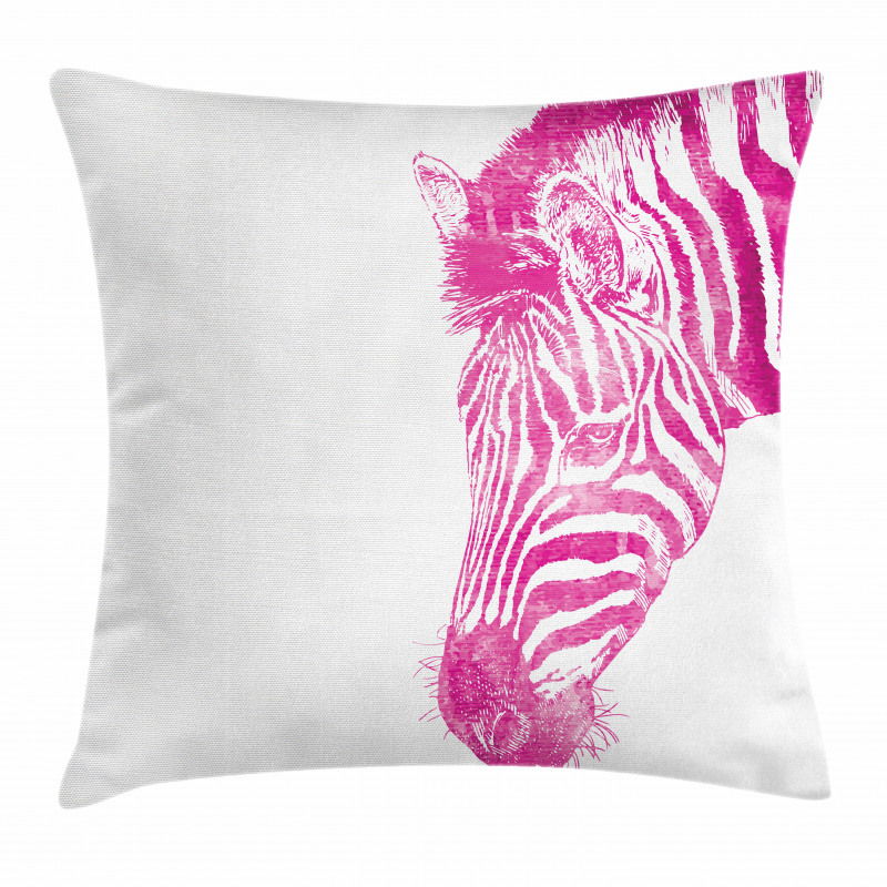 Animal Head Vibrant Pillow Cover