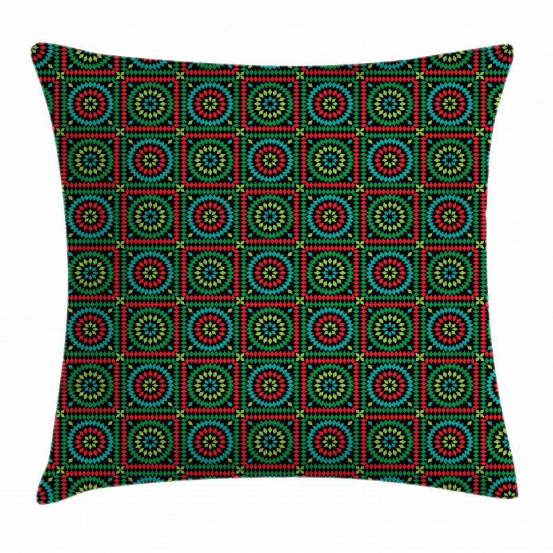 Circles and Squares Pillow Cover