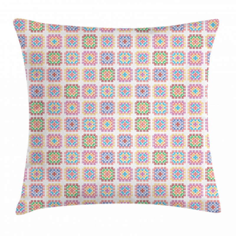 Doodle Stripe Design Pillow Cover